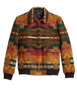 Pendleton Colton Wool Coat Jacket Alto Mesa Brown Colorful Aztec Men’s XXL - Picture 1 of 12