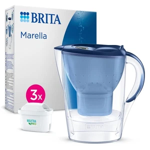 BRITA Caraffa filtrante acqua Marella Blu (2.4L) incl 3 x BRITA filtri MAXTRA - Foto 1 di 24