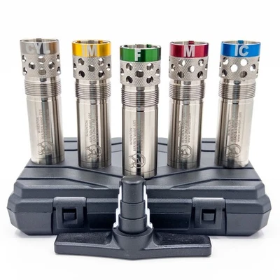 Beretta/Benelli Mobil Compatible Ported Extended Choke Set 12ga Silver/Winenton™