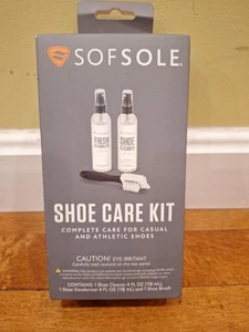 Sof Sole ALL-in-ONE SHOE CARE KIT: CLEANER | DEODORIZER | DUAL-BRISTLE BRUSH - Picture 1 of 5
