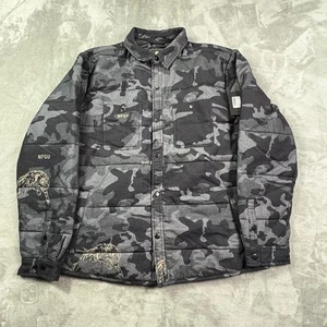 Darc Sports Wolves Jacke Herren L Steppjacke Warriors Schwarz Camouflage 29/500 - Bild 1 von 7