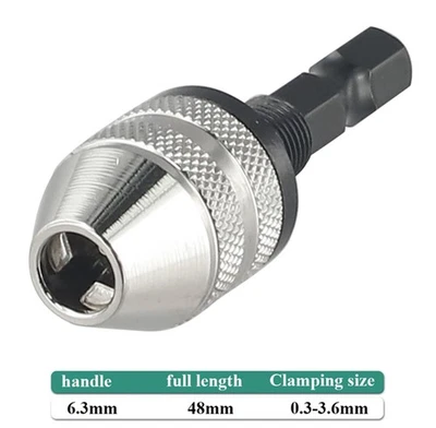 635mm-Sechskantschaft-Schnellwechsel-Schnellwechsel-Bohrfutter-Adapter-Konverter - Bild 1 von 4