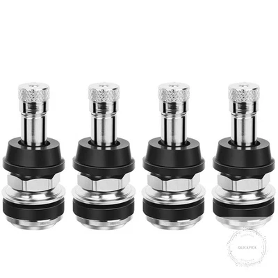 TR416 Valve Stem, 4 Pack Premium Metal Tire Valve Stems for Tubeless Tires, Fits - Image 1 of 4