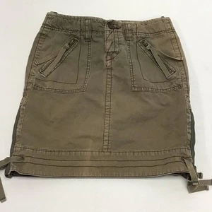 Distressed/Grunge/Y2K American Eagle Outfitters Olive/Khaki Mini Skirt 🤩 - Picture 1 of 4