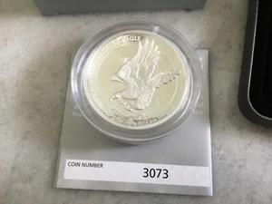 Australian Wedge-tailed Eagle 2014 5oz Silver Proof High Relief Coin - No 3073 - Picture 1 of 10