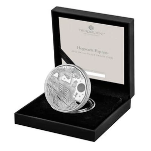 2022 Hogwarts Express Harry Potter 1 Oz Silver Proof Coin with Box and COA - Picture 1 of 5