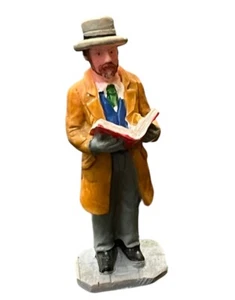 Lemax Victorian Man Brown Coat Harmony Carolers Christmas Village Figurine - Picture 1 of 17