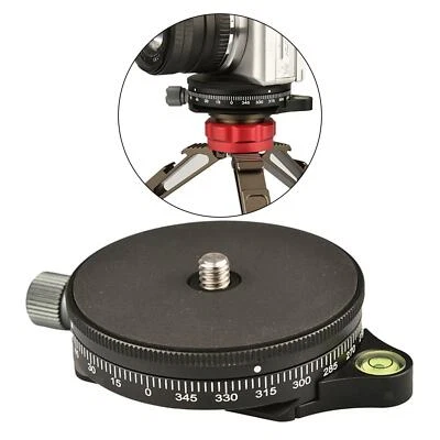 Camera Panoramic Panning Base with Plate, Panorama Ball Tripod Head with Bubble - Image 1 of 4
