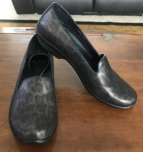 DANSKO Black & Brown Dark Leopard Leather Flats Loafers US 8.5-9 EU 39 VGUC - Picture 1 of 21