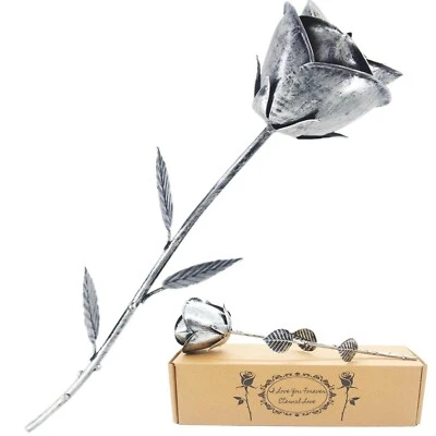 Hierro 6º 11º Aniversario Acero Regalos Hierro para Él/Su Metal Flores Artesanía... Foto 1 de 4