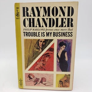 Raymond Chandler TROUBLE IS MY BUSINESS Pocket Book vintage 1965 5th printing - Picture 1 of 12