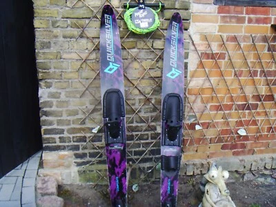 Quicksilver Wasserski mit Leine, Zugdreieck kompl. und Weste - Bild 1 von 4