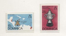 Dominica 1976 Mondiali di Cricket serie cpl nuova integra MNH T1183
