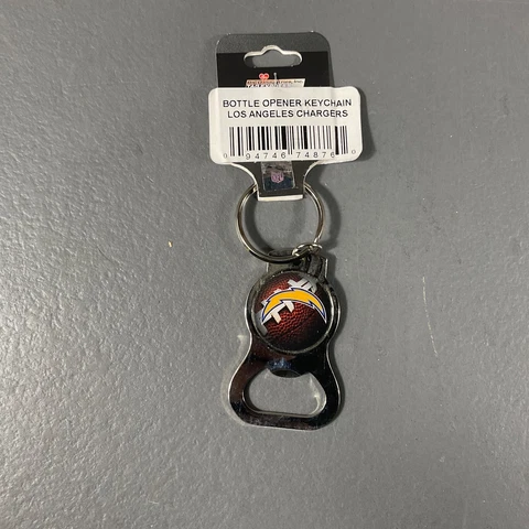 Los Angeles Chargers Metal Key Chain with Bottle Opener NFL Football Metal Cover