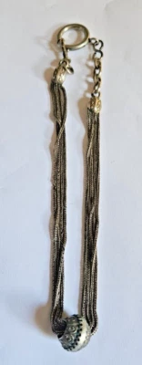 ANCIEN CHAINE CHATELAINE 4 BRINS  EN ARGENT POUR MONTRE GOUSSET - Photo 1/4