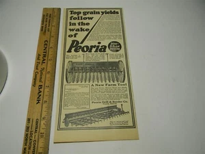 Vintage 1920s Peoris Disc Shoe Peoria Drill Co. Man Cave Farming Print Ad - 8O - Picture 1 of 4