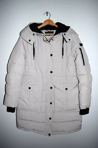 BCBGMAXAZRIA cream / tan Womens Soft Winter Jacket Coat Outerwear Rn# 79675 Sz L - Picture 1 of 10