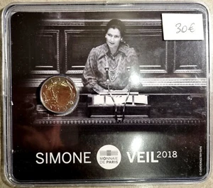 France - 2 euro BU 2018 coincard Simone Veil - Picture 1 of 2