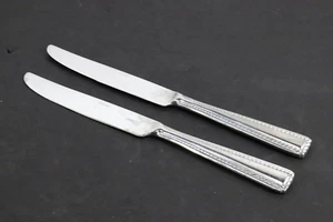 Oneida FLOURISH Forged Stainless 18/10 Flatware Rope Edge 2 DINNER KNIVES, EXC! - Picture 1 of 3