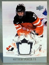2015-16 Upper Deck Team Canada Juniors Jersey #134 Matthew Spencer