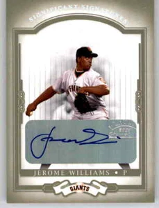 2004 Donruss Classics Signficant Signatures Jerome Williams #d /50 Auto Giants - Picture 1 of 2