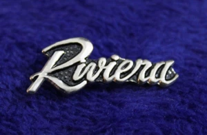 Buick Riviera Script Hat Pin Lapel Pin Emblem Accessory GM - Picture 1 of 5