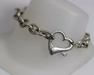 Brazalete de plata de ley 925 de eslabones pesados con anillo XL Hear Sprint brazalete-12230 - Imagen 1 de 9