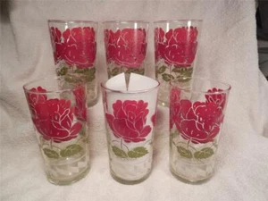 6 Bartlett-Collins ROTE ROSE 15 Unzen EISTEEBECHER Swankyswigs - Bild 1 von 4