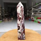 615Gnatural Polished Mexican Ribbon Agate Obelisk Crystal Tower Point Restoratio