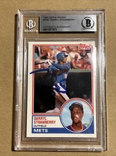 1983 Topps Traded Darryl Strawberry Rookie Signed / Auto. BAS