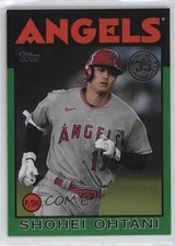 2021 Topps 1986 Topps Baseball 35th Anniversary Green Shohei Ohtani #86B-22