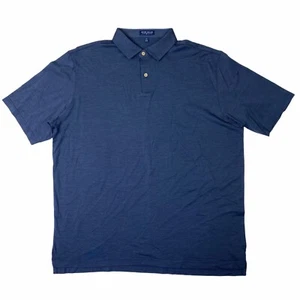 Peter Millar Crown Crafted Golf Poloshirt Herren Gr. XL Wollmischung Micro gestreift - Bild 1 von 5