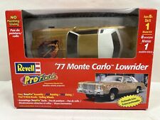 1/25 Gold '77 Chevy Monte Carlo Lowrider Pro Finish Model Kit New by Revell