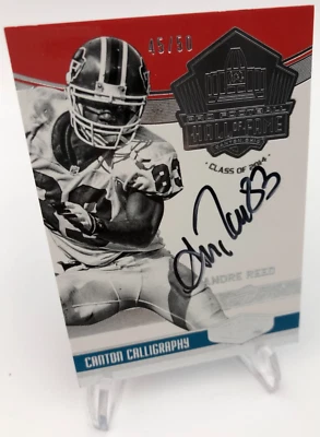 ANDRE REED AUTO 2016 Panini HALL OF FAME RARE/50 Plates Patchs BUFFALO BILLS HOF - Image 1 of 4