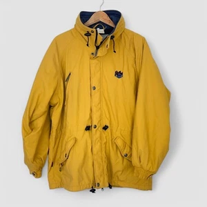Vintage Rip Curl Surf Jacket Men's Medium Yellow Blue Retro Windbreaker Y2K - Picture 1 of 17