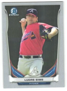 2014 Bowman Draft Lucas Sims #CTP-13 Chrome Top Prospects - Picture 1 of 2