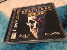 Deathtrap Dungeon Sony Playstation PS1 Complete W/ Manual & Registration Card!VG
