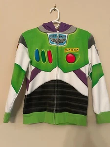 Disney Parks Buzz Lightyear Full Zip Hoodie Sweatshirt Kids Size L - Picture 1 of 3