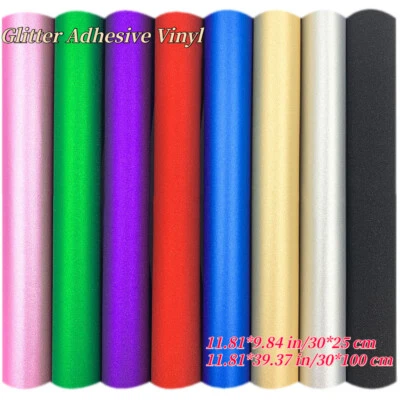 Glitter Adhesive Craft Permanent Vinyl Making Signs Film for Mug Metal Decor - Image 1 of 4