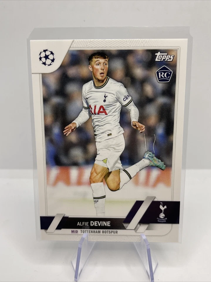 2022-23 Topps UEFA Club Competitions #129 ALFIE DEVINE Tottenham Rookie RC - Image 1 of 1