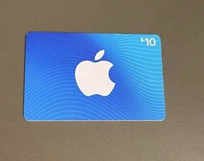 Apple $10.00 App Store & ITunes Gift Card PHYSICAL CARD / NO EMAIL / USPS ONLY • 14.50$