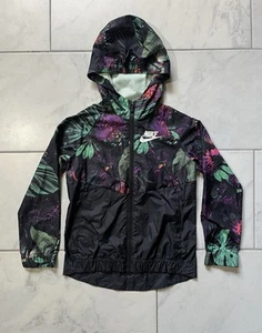 Nike Tech Jacket Hoodie Medium Black Purple Youth Boys - Picture 1 of 20