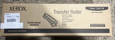 Genuine Xerox 108R00579 Original Phaser 7750 7760 Transfer Roller OEM - NEW! - Image 1 of 4