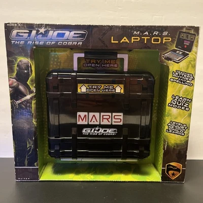 Computadora portátil de aprendizaje GI Joe MARS Rise Of Cobra 2009 maletín negro Hasbro Foto 1 de 4