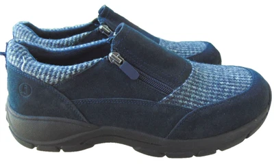 ZAPATOS LANDS' END THERMOLITE MUJER 532386 MUJER AZUL PATA DE GALLO GAMUZA ~9.5 Foto 1 de 4