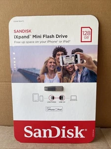 Sandisk iXpand Mini Flash Drive Stick For iPhone or iPad 128GB USB 3.0 NEW - Picture 1 of 3