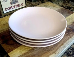 SET of (4) Ikea Matte Soft Pink 7.75" Salad Plates Stoneware #10866 - Picture 1 of 3