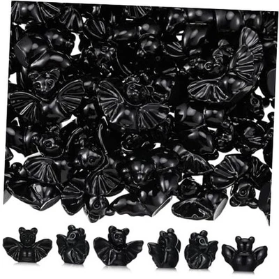 Piezas Miniaturas de Halloween Mini Murciélagos de Resina Figuras Negras Pequeños Animales de Resina 50 Foto 1 de 4