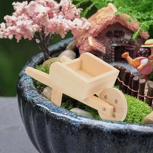 2 Pcs Home Decoration Model Miniature Wagon Dollhouse Garden Miniatures - Bild 1 von 12
