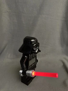 Lego Alarm Clock Light-Up Lightsaber Vader 3d Print *Clock Not Included - Picture 1 of 4